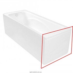 Панель для ванны PoolSpa Gemini боковая 80 см акрил белый PWOBC10KO000000