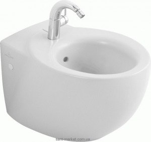 Біде підвісне Villeroy & Boch колекція Aveo 59х40х42 з переливом 7411.00.R1