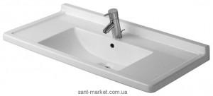 Раковина для ванной подвесная умывальник-столешница Duravit коллекция Starck 3 белая 0304800000