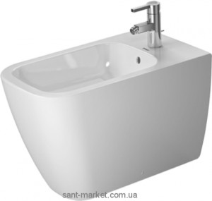 Біде підлогове Duravit колекція Happy D.2 63х37х40 з переливом 2259100000