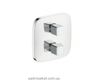 Hansgrohe Pura Vida Запорный/переключающий вентиль  хром\белый 15777400