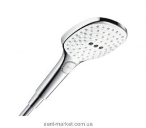 Душова лійка Hansgrohe колекція Raindance Select EcoSmart хром / білий 26521400