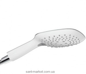 Душова лійка Hansgrohe колекція Raindance Select E хром / білий 26550400