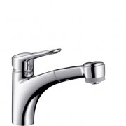 Змішувач для кухні з висувною лійкою Hansgrohe Metropol E одноричжний 14837000