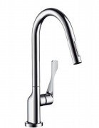 Смеситель для кухни с выдвижной лейкой Hansgrohe Citterio однорычажный 39835800