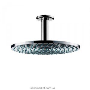 Верхний душ с тропическим душем Hansgrohe коллекция Raindance AIR EcoSmart хром 27463000