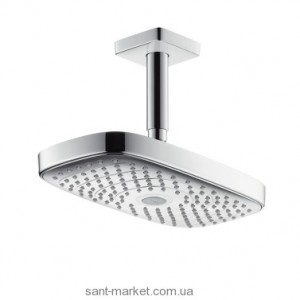 Верхній душ з тропічним душем Hansgrohe колекція Raindance Select E хром 27384000