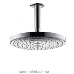 Верхній душ з тропічним душем Hansgrohe колекція Raindance Select S хром 26467000
