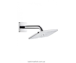 Верхній душ з тропічним душем Hansgrohe колекція Raindance E AIR EcoSmart хром 27375000