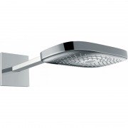 Верхній душ з тропічним душем Hansgrohe колекція Raindance Select E хром 26468000