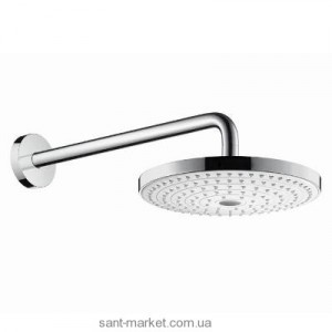 Верхній душ з тропічним душем Hansgrohe колекція Raindance Select S EcoSmart хром / білий 26470400