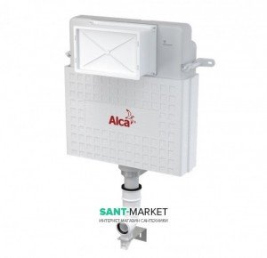 Сливной бачок скрытого монтажа AlcaPlast Basicmodul пластик 48х51х12 A112