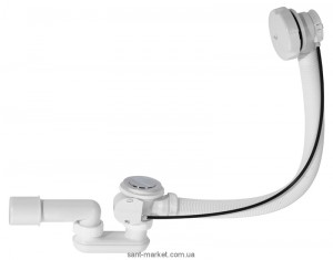 AlcaPlast Сифон для ванни автомат комплект білий A51B
