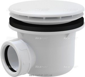 AlcaPlast Сифон для душового поддонa білий A49B