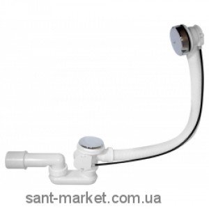 AlcaPlast Сифон для ванны автомат комплект хромированный A51CRM