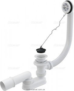 AlcaPlast Сифон для ванны былый A502