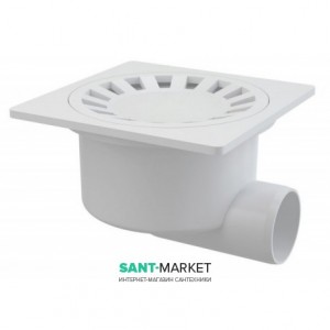 Cливной трап для душа AlcaPlast мокрый затвор боковой выпуск 130 APV15