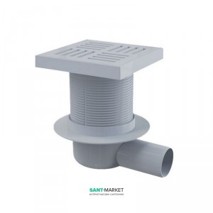 Cливной трап для душа AlcaPlast пластик с регулируемой высотой горизонтальный выпуск APV5211