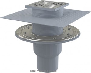 Cливной трап для подвальных помещений AlcaPlast комбинированный затвор прямой выпуск APV2324