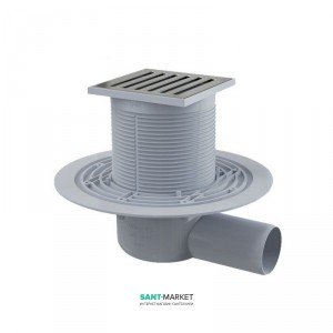 Cливной трап для душу AlcaPlast мокрий затвор регульована висота 105х105 APV103