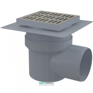 Cливной трап для душа AlcaPlast мокрый затвор вертикальный выпуск 150x150 APV12