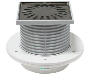 Cливной трап для душу AlcaPlast мокрий затвор прямої випуск 122х122 APV14