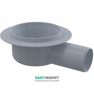 Тіло для зливного трапа AlcaPlast горизонтальний з мокрим затворів без насадки 150х150 APV7000