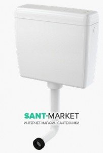 Зливний бачок для унітазу AlcaPlast підвісний пластик 39х44х12 A93-1 / 2 