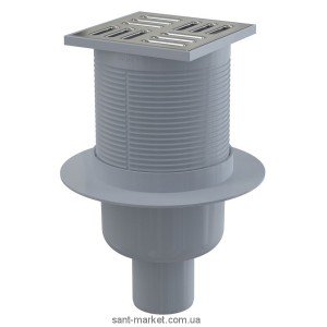 Трап для подвальный помещений AlcaPlast вертикальный  комбинированный затвор  105x105 APV32