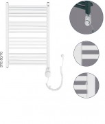 Електричний полотенцесушитель Instal-projekt Stick Electro 500х740х83 драбинка білий STI-50/70 + HOTS-03С1