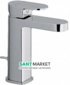 Смеситель для раковины однорычажный с донным клапаном Alpi SPA коллекция Glam хром GL62376CR