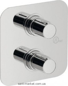 Змішувач з термостатом прихований (вбудований) Alpi SPA колекція Glam хром GL62163