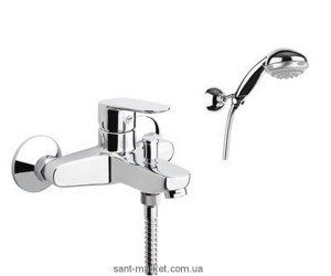 Змішувач одинважільний для ванни з душем Fiore колекція Kevon хром 81CR8150