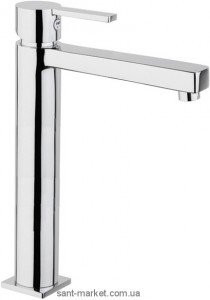 Змішувач для раковини одноважеля високий з донним клапаном Fiore колекція Katana хром 77CR7525