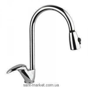 Смеситель для кухни с выдвижной лейкой Fiore Nexus однорычажный 43 CR 4397