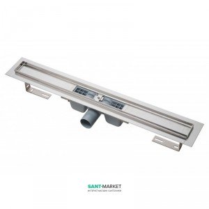 Жолоб водостічний AlcaPlast з сифоном і опорами комбінований затвор APZ1-300