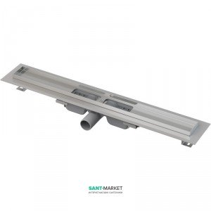 Желоб водосточный AlcaPlast с сифоном и опорами без решетки APZ101-850