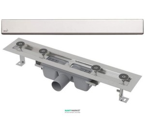 Желоб водосточный AlcaPlast боковой выпуск без затвора APZ2-Design-650L