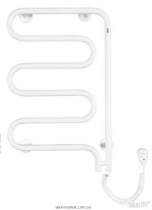 Электрический полотенцесушитель Instal-projekt Stick Electro 400х625х55 змейка белый SPIE-40/60RC35