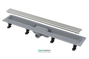 Жолоб водостічний AlcaPlast бічній випуск комбінований затвор регульована висота APZ9-950