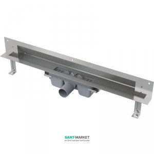 Желоб водосточный AlcaPlast боковой выпуск комбинированный затвор APZ5-SPA-Shade-750