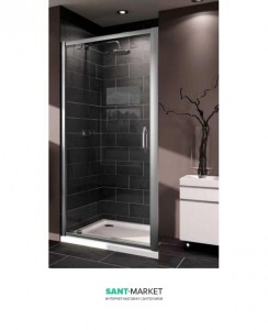 Душевая дверь в нишу Huppe Х1 стеклянная распашная 100х190 140705.069.321 