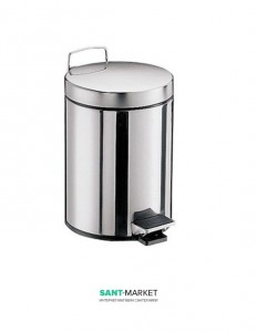 Відро для сміття Emco System 2 28.5х20.5х27.5 з кришкою хром 3553 000 00