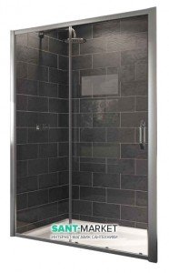 Душевая дверь в нишу Huppe Х1 стеклянная раздвижная 100х190 140401.069.321