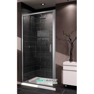 Душові двері в нішу Huppe Х1 скляна орні 80х190 140701.069.321