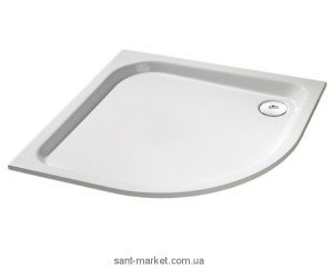 Душовий піддон чверть кола Huppe Verano 90х90х8 з формування панеллю білий 235031.055
