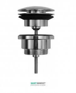 Зливний вентиль (донний клапан) Sanit Push-Push хром 30.007.00.0000