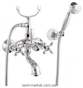 Смеситель двухвентильный для ванны с душем Fiore коллекция Margot хром 26061100 Chrome