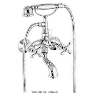 Смеситель двухвентильный для ванны с душем Fiore коллекция Margot хром 26061000