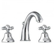 Змішувач для раковини двухвентильний з донним клапаном Fiore Margot-Sky хром 01062800 Chrome